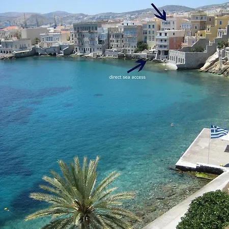 Waterfront Historic Homm In Ermoupolis Syros Feriehus Ermoupoli